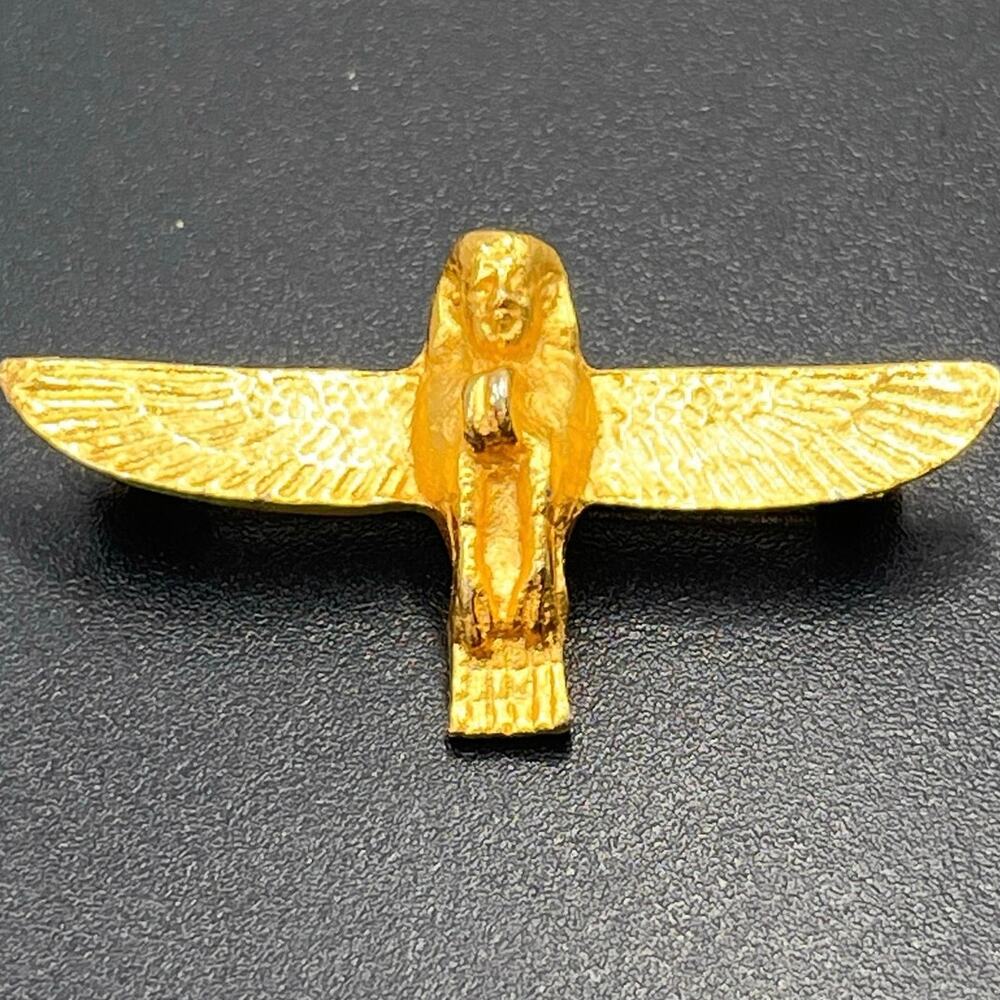 Alva‎ Museum Repro Ba Amulet Egyptian Soul Or Spirit of Afterlife Pin Brooch